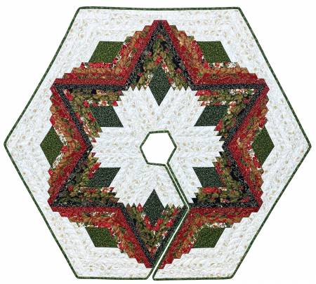 Diamond Log Cabin Quilts and Tree Skirt