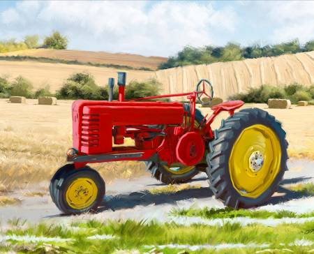 1822 Red Tractor Panel 36in