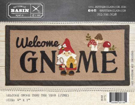 Welcome Gnome Thru the Year June