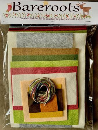 Everything Nice Ornament Wool Felt & Floss Kit