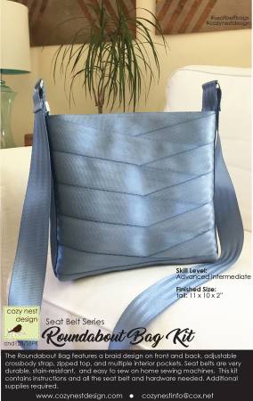 Roundabout Seat Belt Bag Kit in Steel Blue