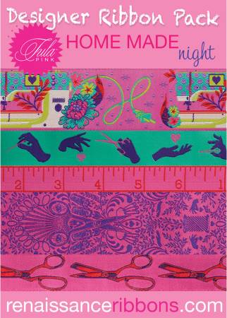 Tula Pink Home Made Night Designer Ribbon Pack