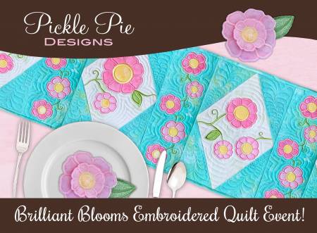 Dealer Event Kit: Brilliant Blooms Online Embroidered Quilt Event