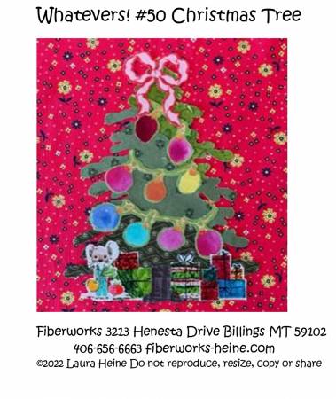 Whatevers! #50 Christmas Tree Collage Pattern by Laura Heine