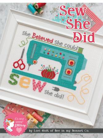 Sew She Did Cross Stitch Pattern