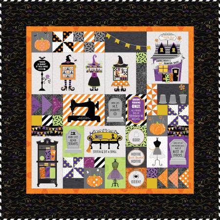 Candy Corn Quilt Shoppe Kit - Fabric Only, 40in x 40in