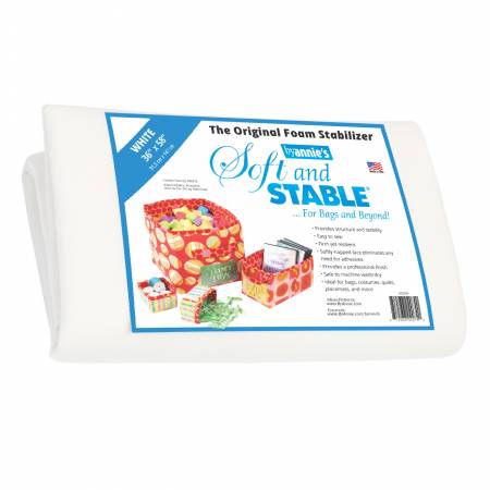 Soft and Stable White 100% Polyester Foam Stabilizer 36in x 58in