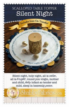 Scalloped Table Topper - Silent Night