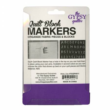 Quilt Block Markers Misty Lilac