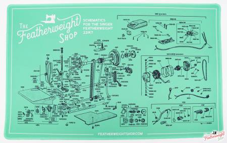 Featherweight Schematic Servicing Mat for the White 221K7 Machine