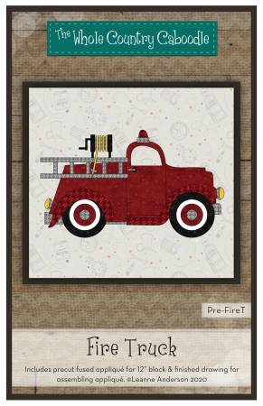 Fire Truck Precut Fused Applique Pack