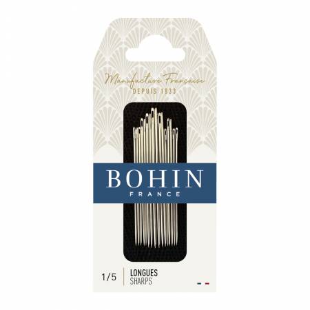 Bohin Sharps Needles Assorted Sizes 1/5