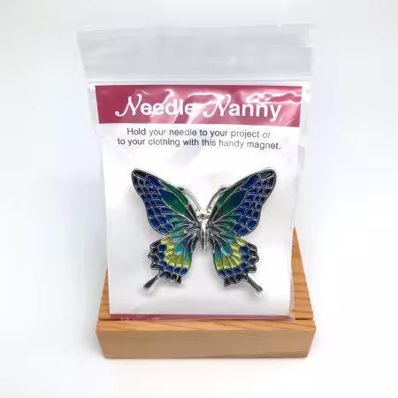 Blue Butterfly Needle Nanny