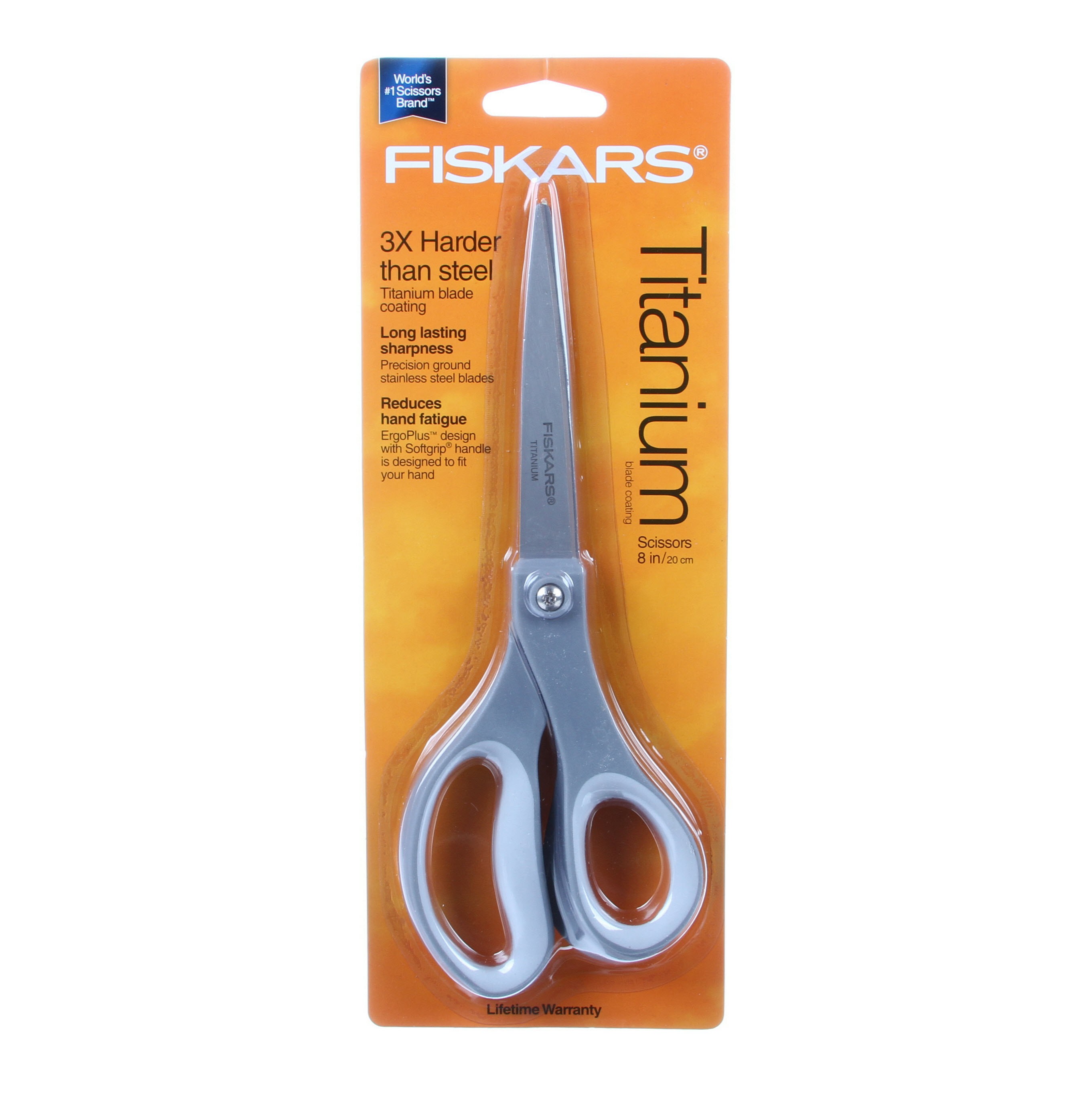 Fiskars Performance 8in Titanium Softgrip Scissors