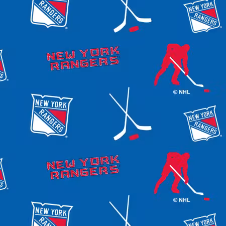 NHL Hockey New York Rangers Tossed on Fleece