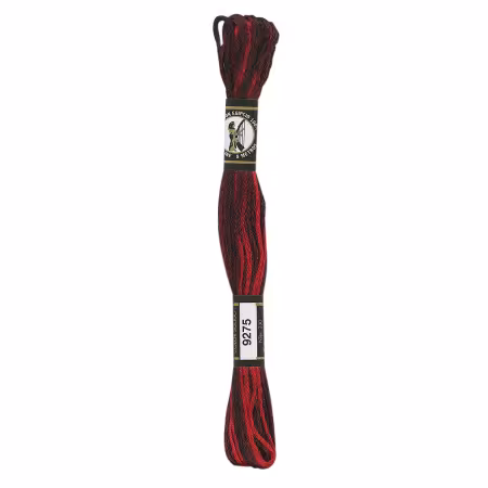 Presencia 6 ply Variegated Embroidery Floss Red Blackack
