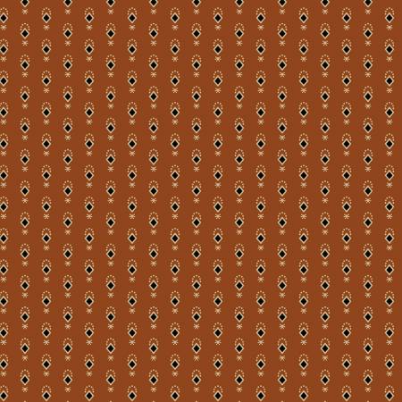 Rust Ditsy Diamond