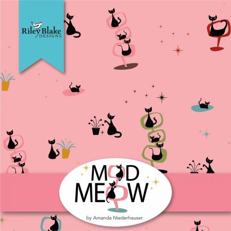 Mod Meow 10in Squares, 42pcs, 3 bundles/pack