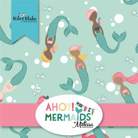 Ahoy Mermaids 10in Squares, 42pcs, 3 bundles/pack