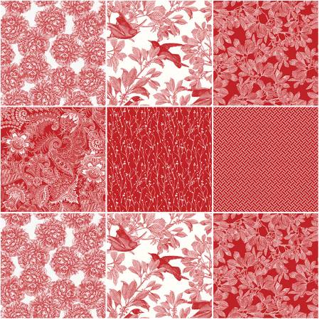 Castkata Classic 10in Square Red, 42pcs, 3 bundles/pack