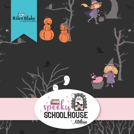 Spooky Schoolhouse 10in Squares, 42pcs/bundle
