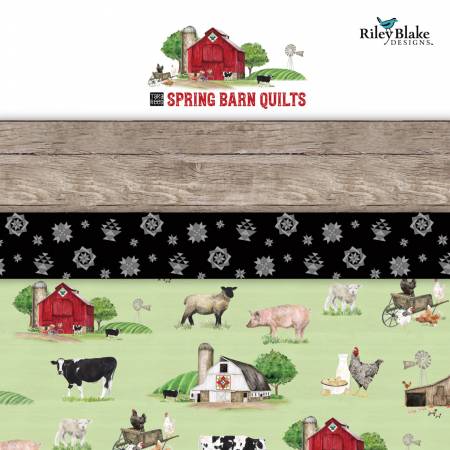 Spring Barn Quilts 10in Squares, 42pcs/bundle
