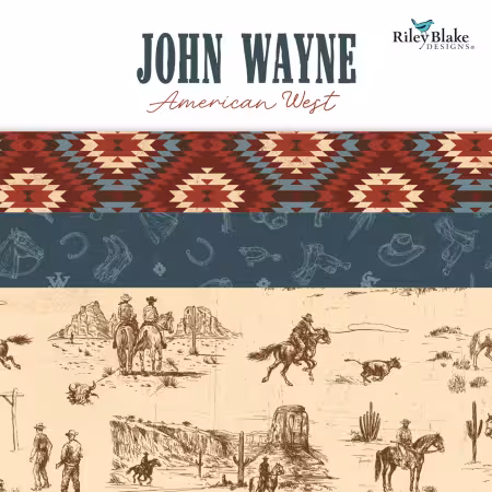 John Wayne American West 10in Squares, 42pcs/bundle