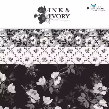 Ink & Ivory 10in Squares, 42pcs/bundle