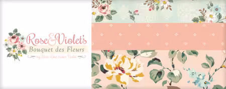 Rose & Violet's Bouquet des Fleurs 10in Squares, 42pcs