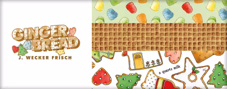 Gingerbread 10in Squares, 42pcs/bundle