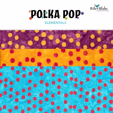Batiks Elementals Polka Pop 10 Inch Stacker, 42 Pcs.