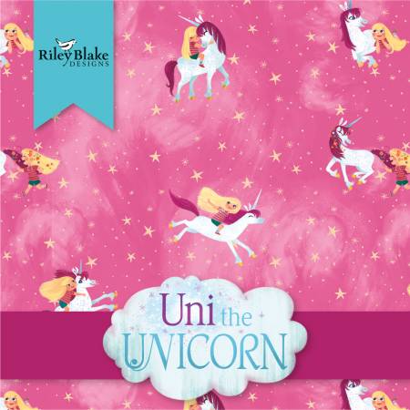 10in Squares Uni the Unicorn, 42pcs, 3 bundles/pack