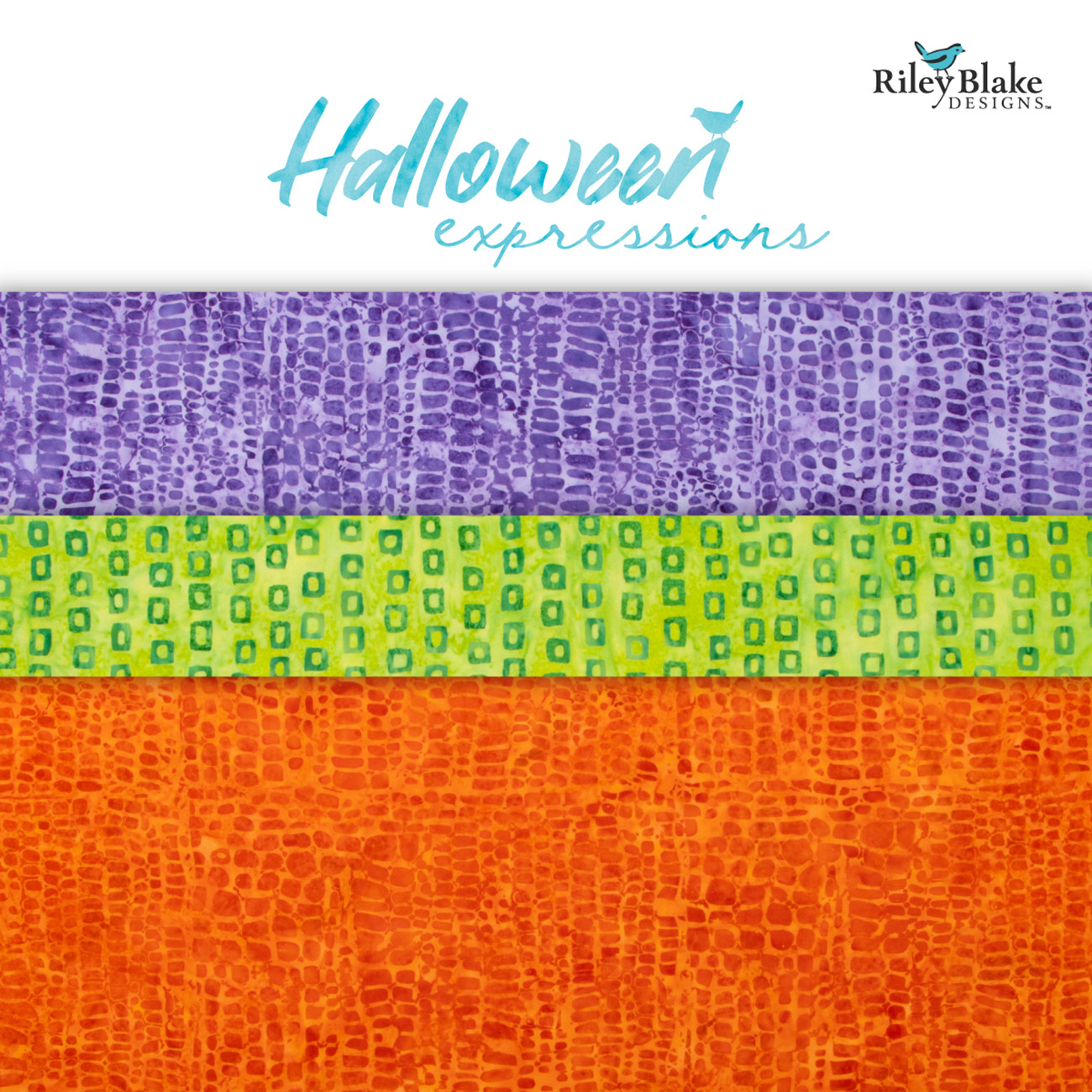 Batiks Halloween Expressions 10 Inch Stacker, 42 Pcs.