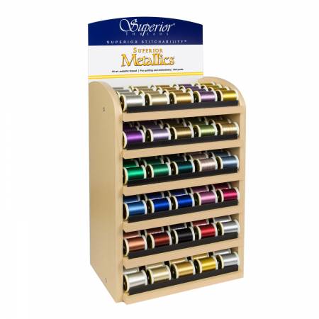 Metallic Countertop Thread Assortment Top 30 Colors