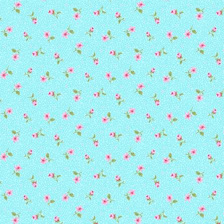 Aqua Rose Bud Pearlized
