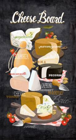 Black Cheese Board Panel 22in x 44in
