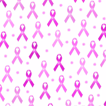 Pink Breast Cancer Awareness Ribbons Flannel
