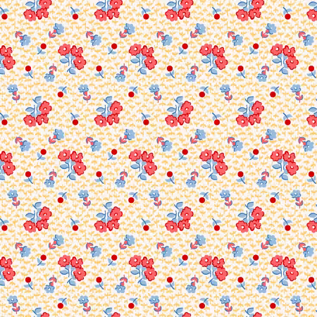 Yellow/Red Tiny Floral