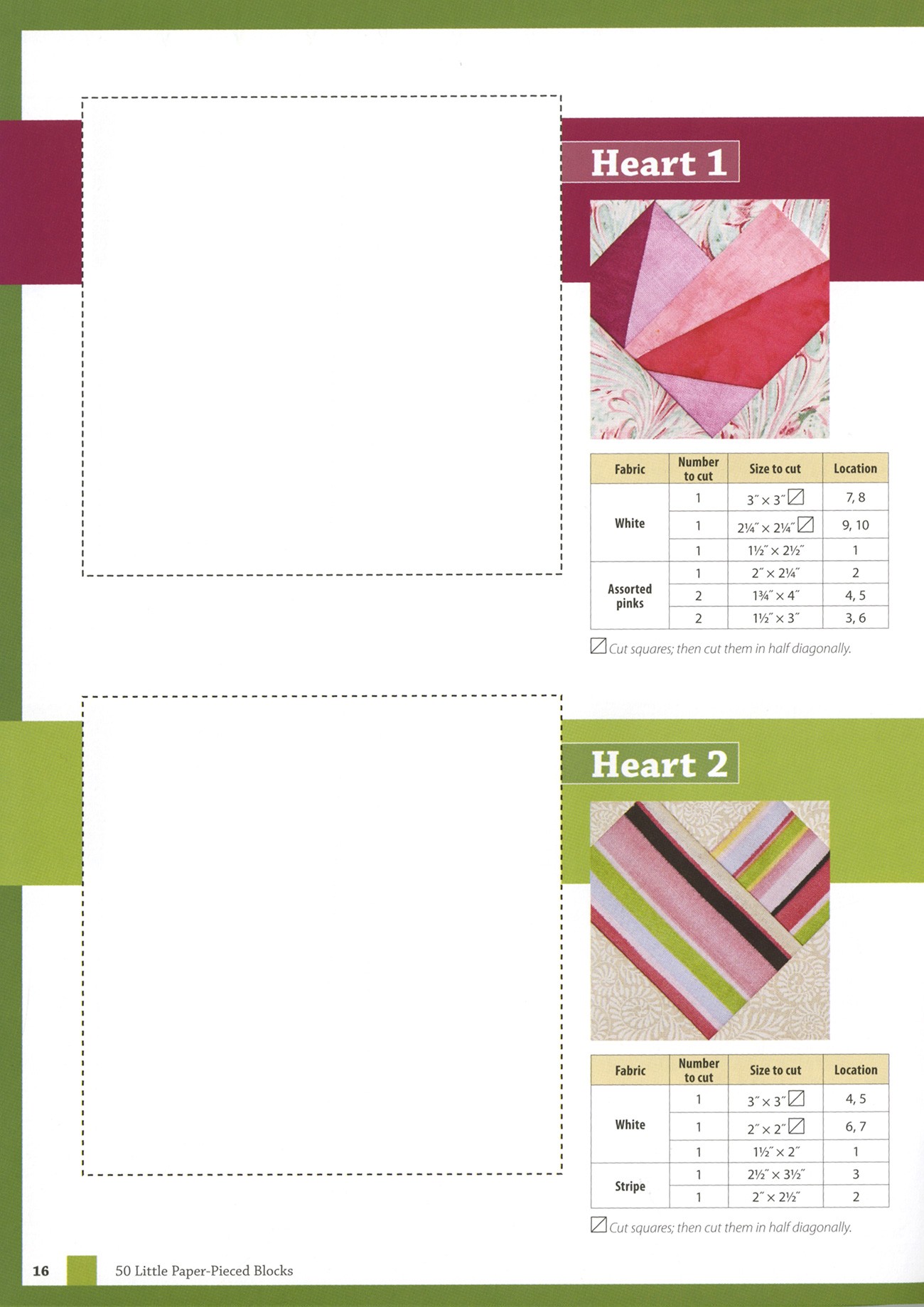 50 little paper pieced blocks by doak carol