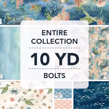 Assortment Ocean Life, 17pcs x 10yds