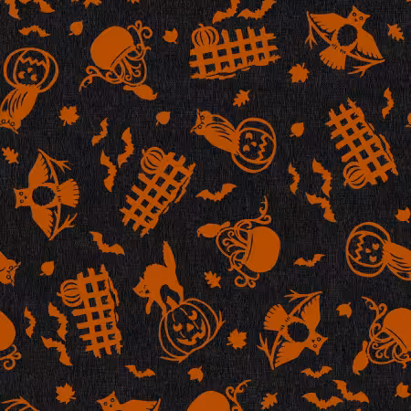 Black/Orange Spooky Fences
