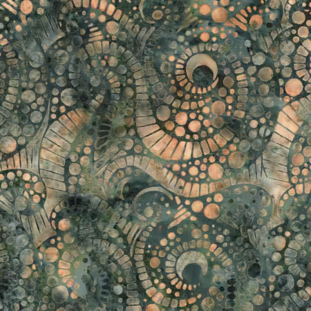 Multi Green Gold Stone Strata