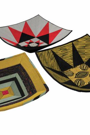 Modern Fabric Art Bowls