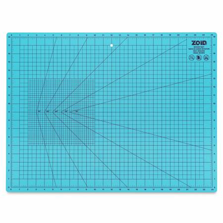 ZOID 18in x 24in Self-Healing Mat Cyan Purple