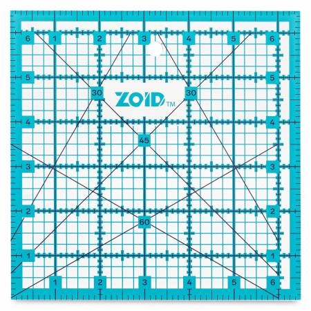 ZOID 6-1/2in x 6 1/2in Non-Slip Ruler