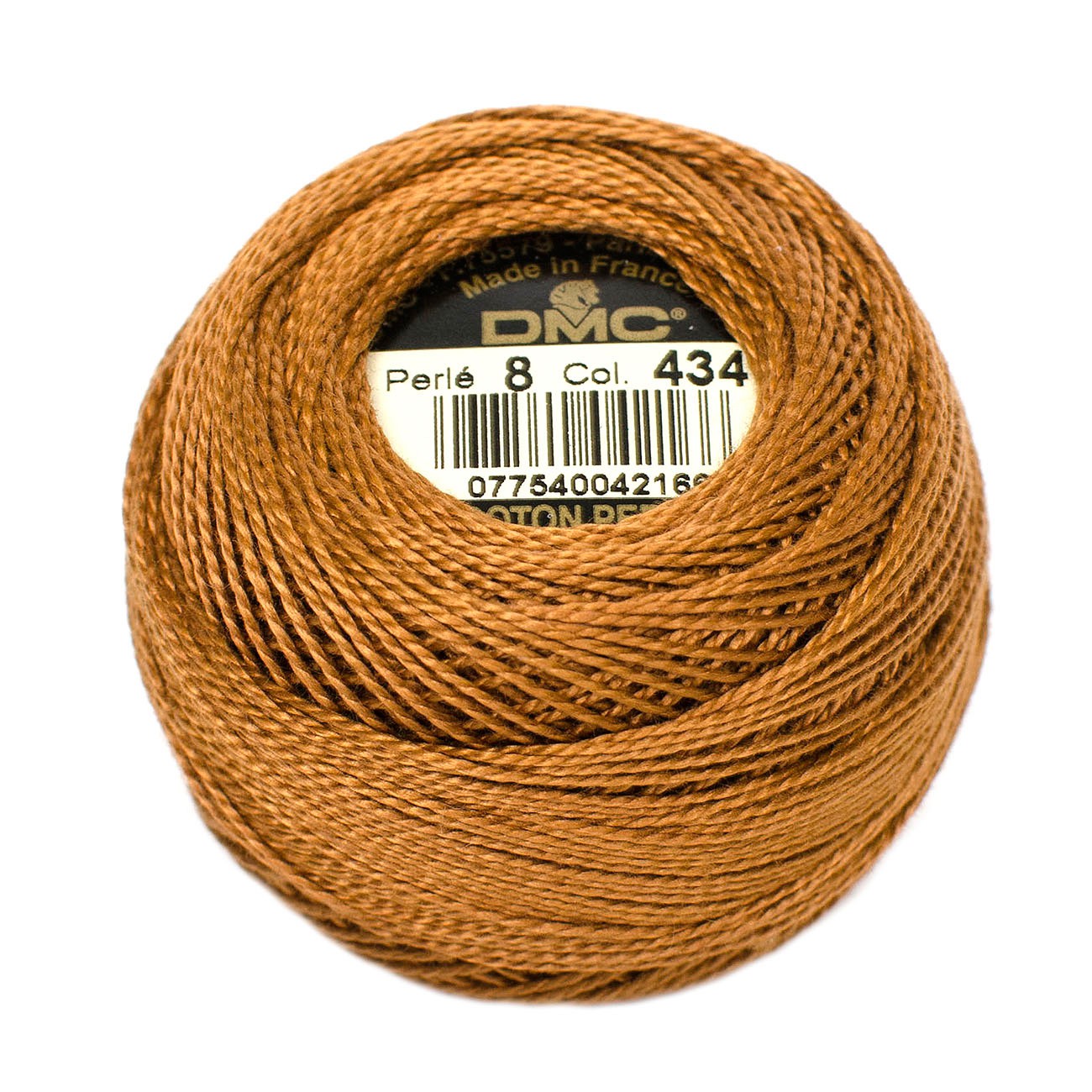 Pearl Cotton Balls Size 8 Light Brown