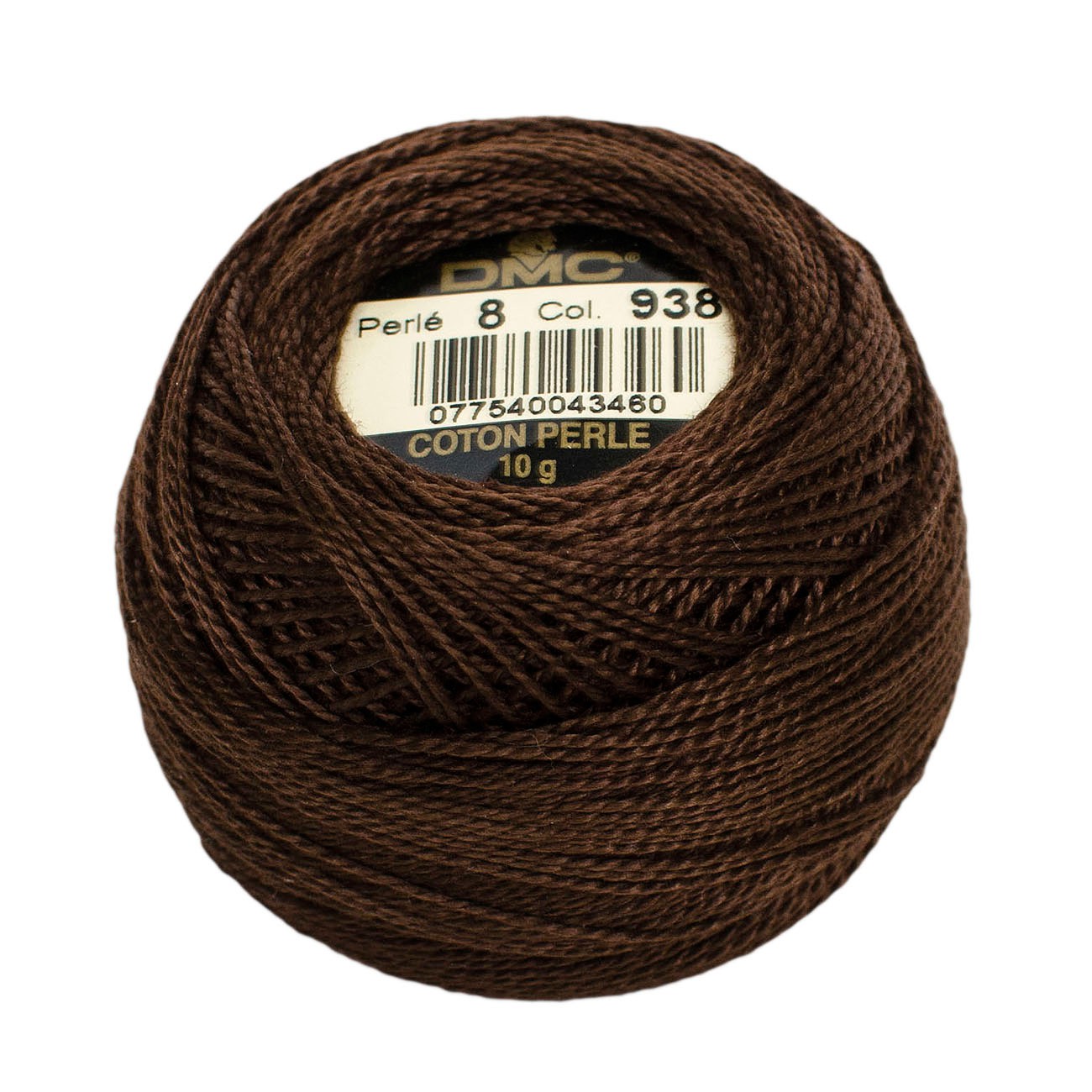 Pearl Cotton Balls Size 8 Ultra Dark Coffee Brown