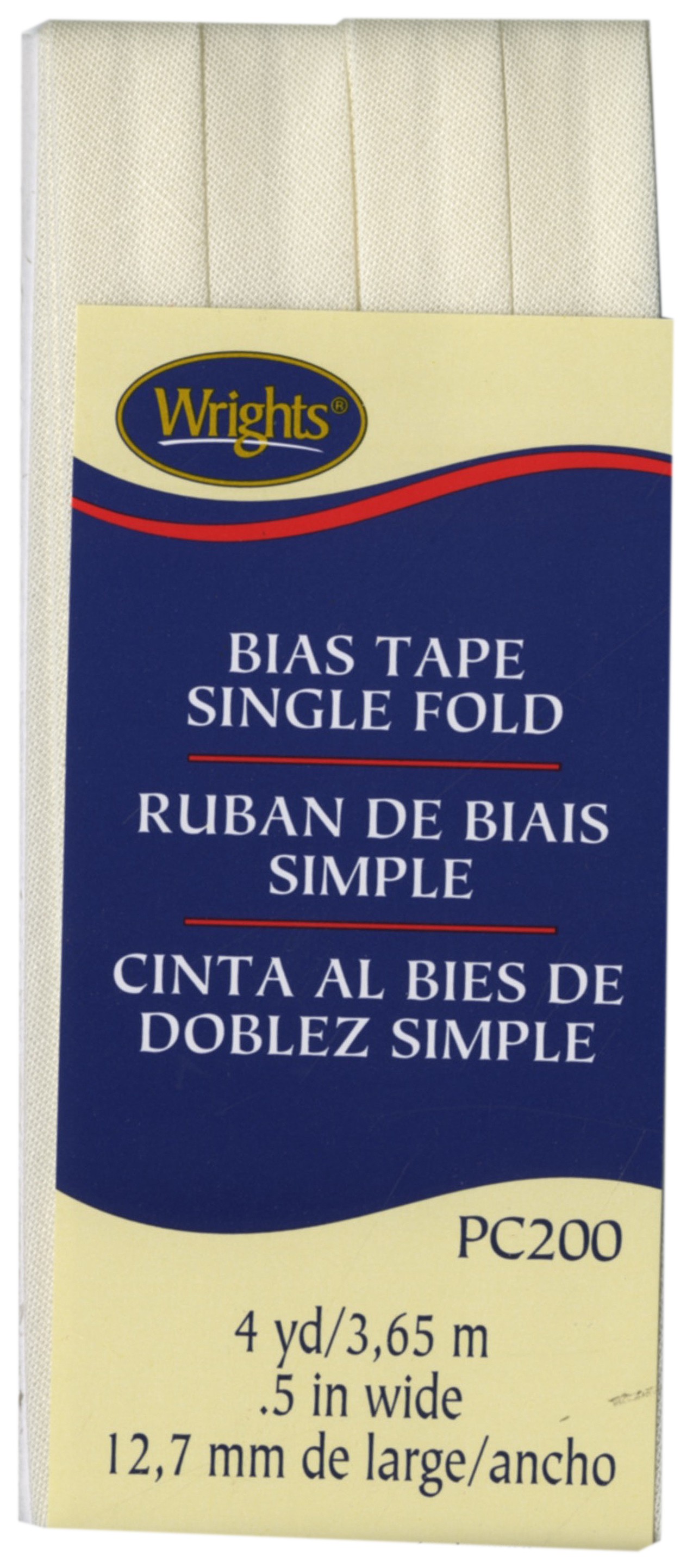 Single Fold Bias Tape 1/2in x 4yds Oyster