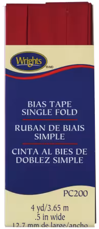 Single Fold Bias Tape Red