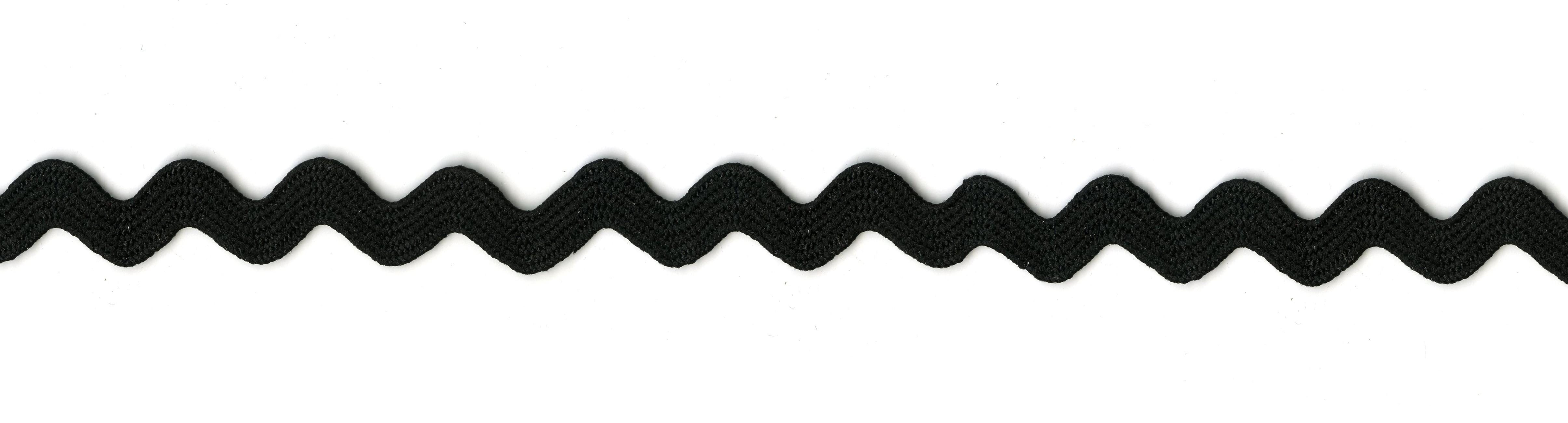 Medium Rick Rack Black